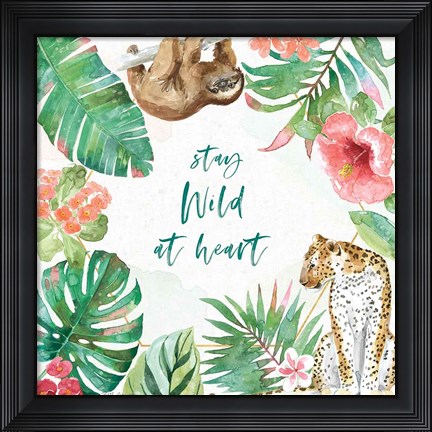 Framed From the Jungle III Print