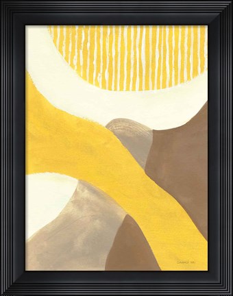 Framed Retro Abstract VI Print