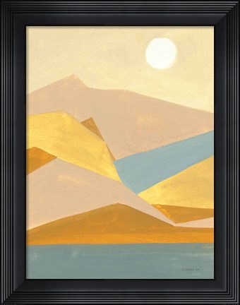 Framed Retro Abstract I Print
