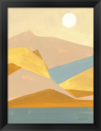 Framed Retro Abstract I Print