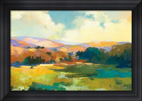Framed Daybreak Valley Crop Print