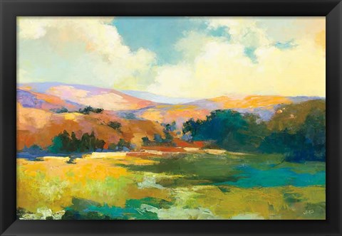 Framed Daybreak Valley Crop Print