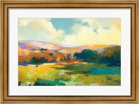 Framed Daybreak Valley Crop Print