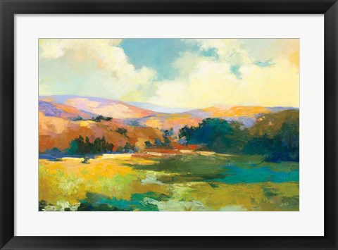 Framed Daybreak Valley Crop Print