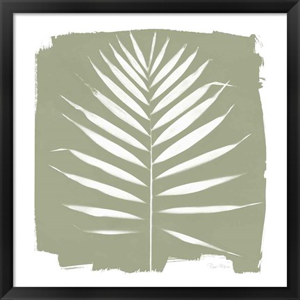 Framed Nature by the Lake - Frond IV Warm Sq Print