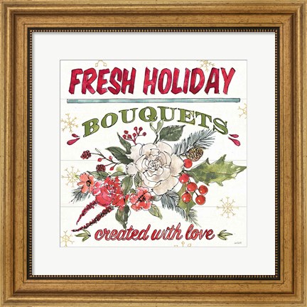 Framed Lighthearted Holiday VII Print