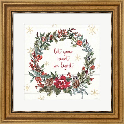 Framed Lighthearted Holiday IV Print