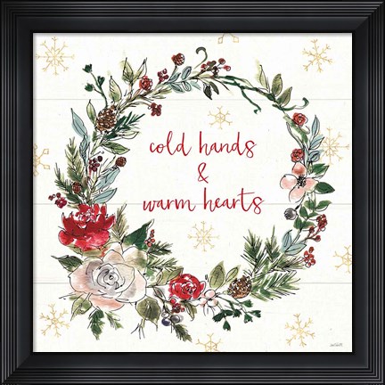 Framed Lighthearted Holiday V Print