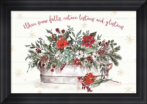 Framed Lighthearted Holiday I Print