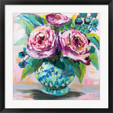 Framed Pink Peonies II Print