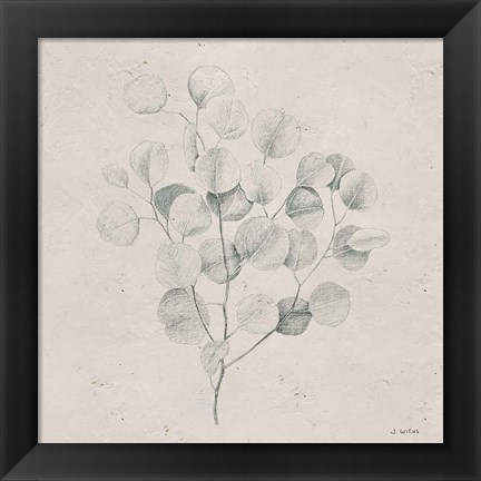 Framed Soft Summer Sketches II Sq Print