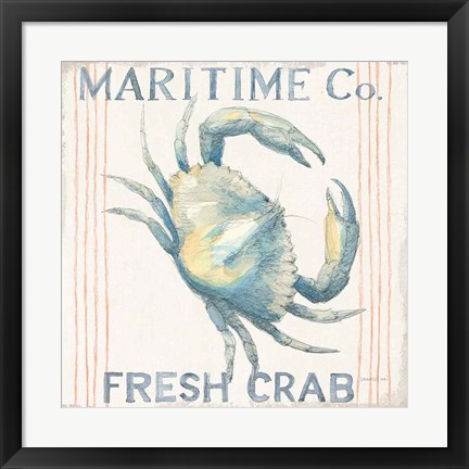 Framed Floursack Nautical III Sq Print