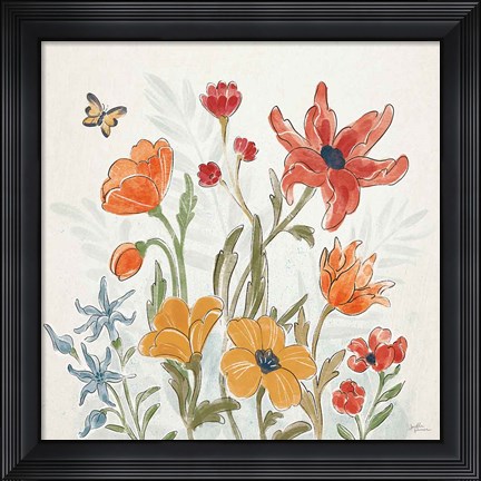 Framed Spiced Petals II Print