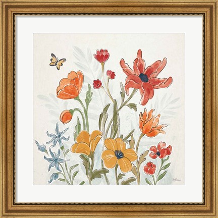 Framed Spiced Petals II Print