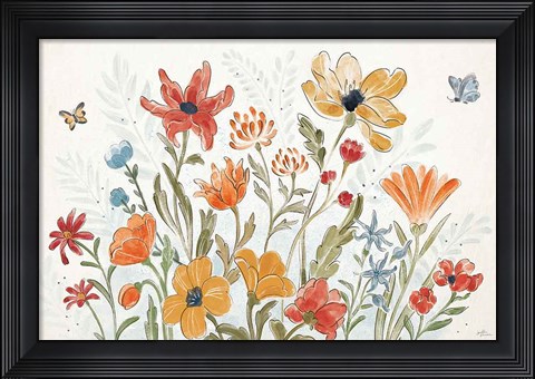 Framed Spiced Petals I Print