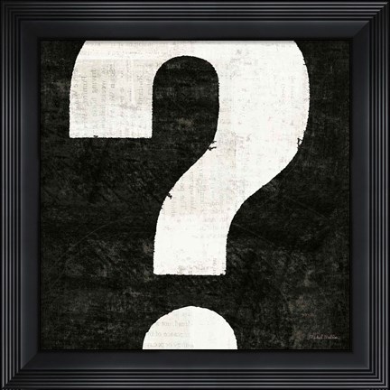 Framed Punctuated Black Square VIII Print
