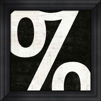 Framed Punctuated Black Square IV Print