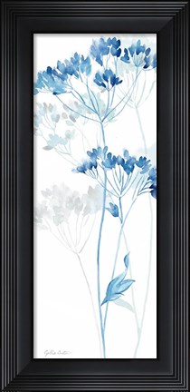 Framed Indigo Botanical panel IV Print