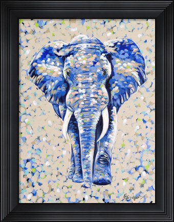 Framed Peanut Elephant Print