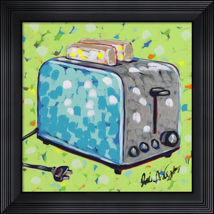 Framed Kitchen Sketch Toaster Print