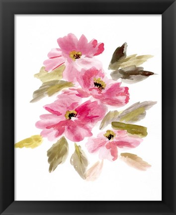 Framed Farmhouse Florals V Print