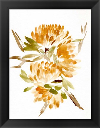 Framed Farmhouse Florals VII Print