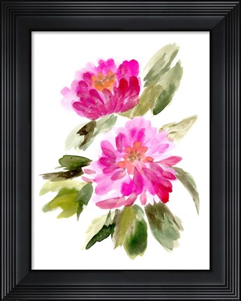 Framed Farmhouse Florals VIII Print