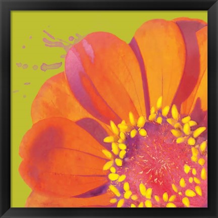 Framed Flower Pop I Print