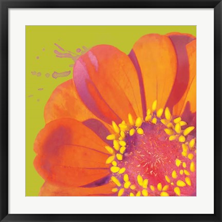 Framed Flower Pop I Print