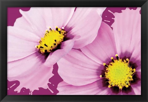 Framed Flower Pop landscape II Print