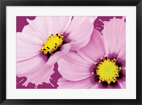 Framed Flower Pop landscape II Print