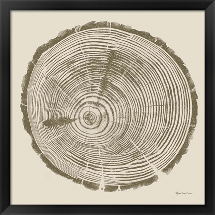 Framed Tree Trunk cream I Print