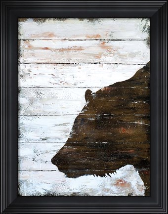 Framed Wild Bear portrait Print