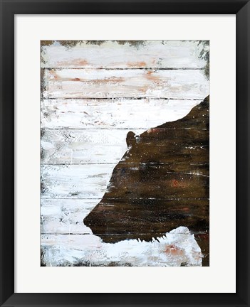 Framed Wild Bear portrait Print