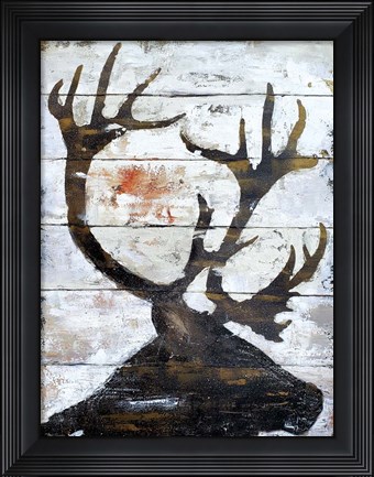 Framed Wild Caribou portrait Print