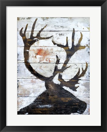 Framed Wild Caribou portrait Print