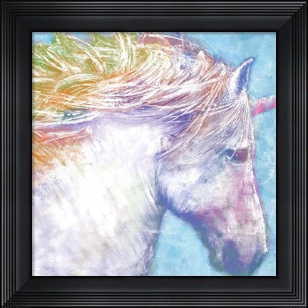 Framed Colorful Unicorn Print