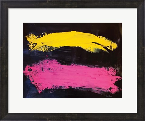 Framed Bright Abstract landscape Print