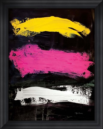 Framed Bright Abstract portrait Print