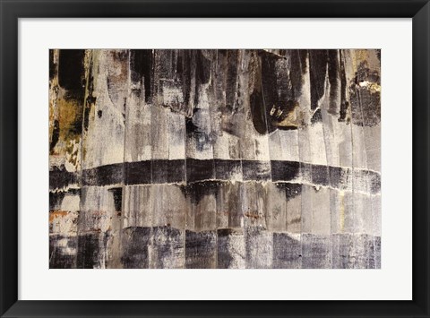 Framed Neutral Stripes I Print