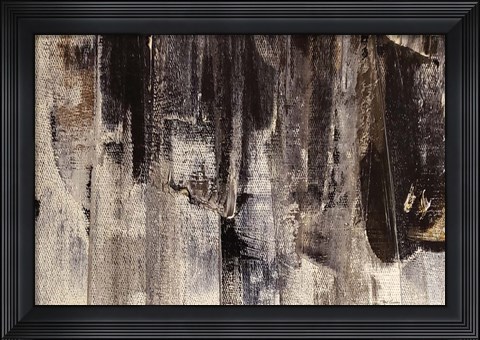 Framed Neutral Stripes III Print