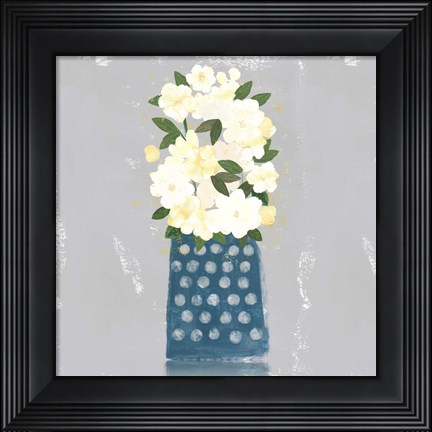 Framed Contemporary Flower Jar I Print