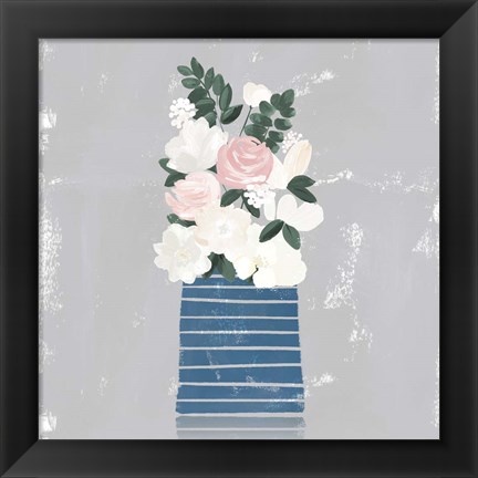 Framed Contemporary Flower Jar II Print