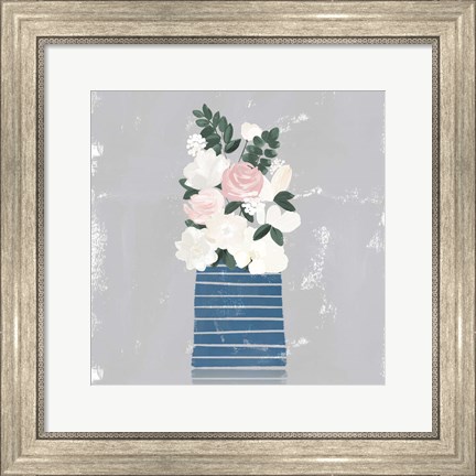 Framed Contemporary Flower Jar II Print