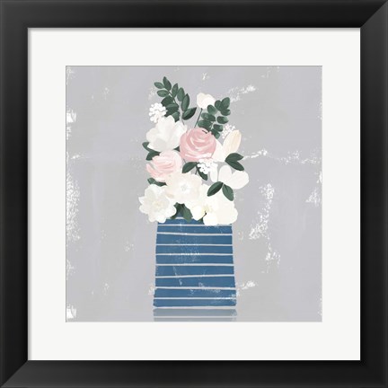 Framed Contemporary Flower Jar II Print