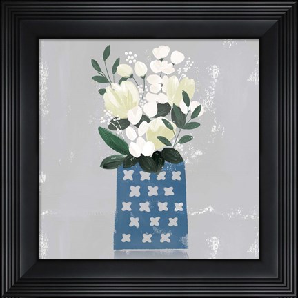 Framed Contemporary Flower Jar III Print