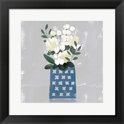 Framed Contemporary Flower Jar III Print