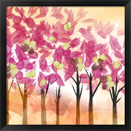 Framed Pink Trees Print