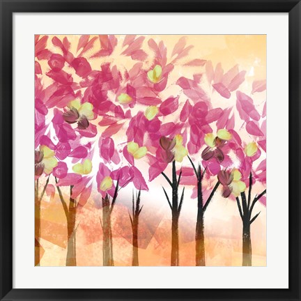 Framed Pink Trees Print