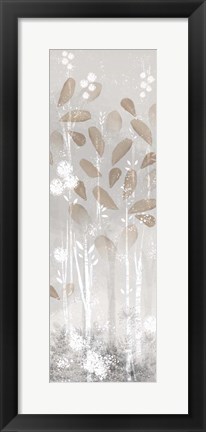 Framed Golden Forest Panel I Print